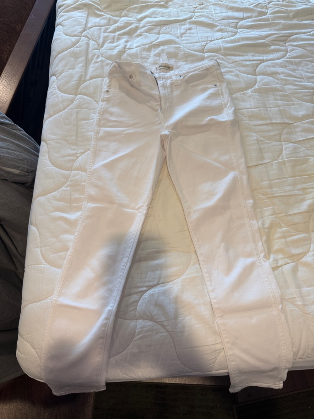 Madewell White Skinny Jeans